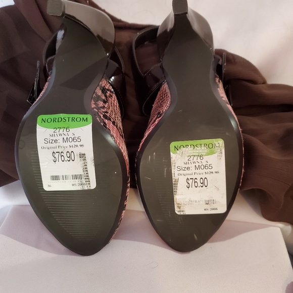 NWT Linea Paolo Pink Snake print Size 6.5 - Picture 4 of 4